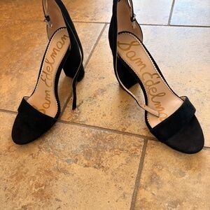 EUC Sam Edelman Black Suede Pumps Heels--8
